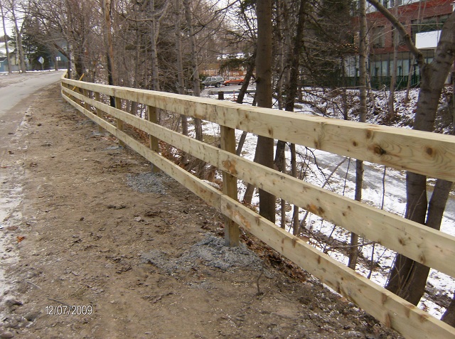 Wooden Barrier Fence 1