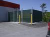 Chain Link With Privacy Slats / Safety Bollards